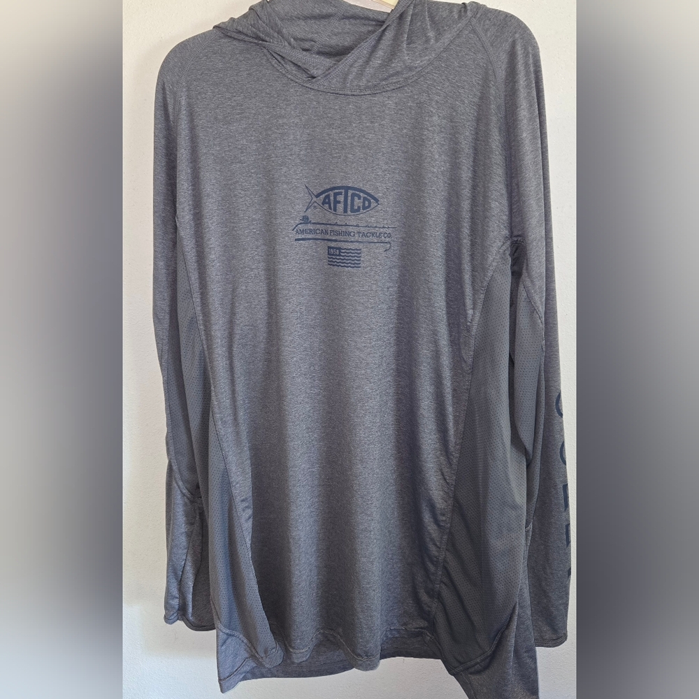 Aftco Barracuda geo cool hooded long sleeve performance shirt & hat